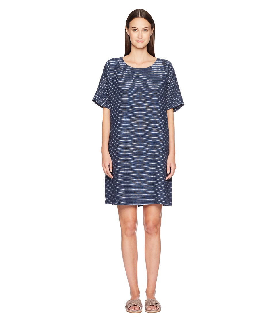Eileen Fisher Scoop Neck Tunic Dress (Denim) Women