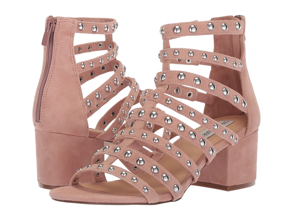 Steve Madden Mania Block Heeled Sandal (Blush Multi) Women