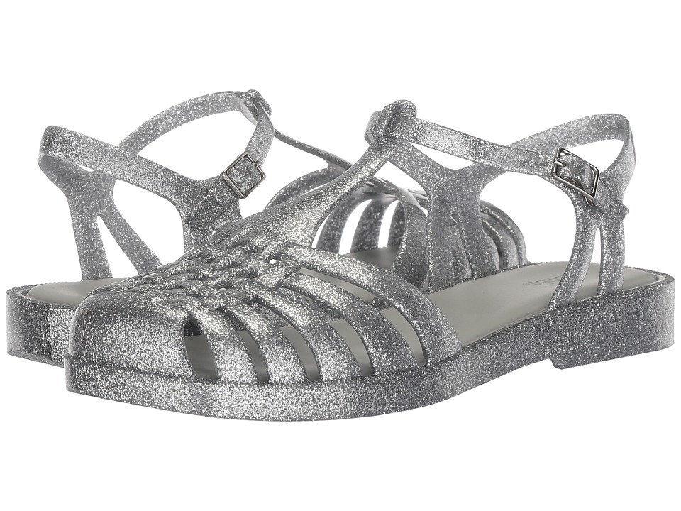 Melissa Shoes Aranha Quadrada (Silver Glass Glitter) Women