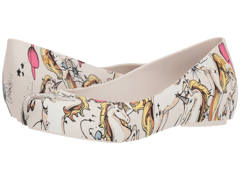 Melissa Shoes Ultragirl 3DB II (White/Beige/Pink) Women