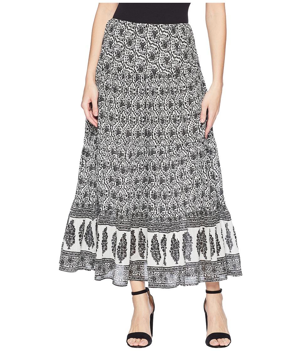 CHAPS Tiered Maxi Skirt (Pearl Multi/Villa Paisley) Women