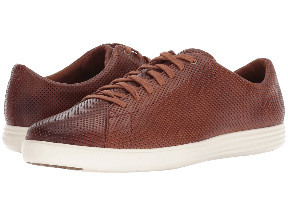 Cole Haan Grand Crosscourt Sneaker (Woodbury Perf Leather/Optic White) Men