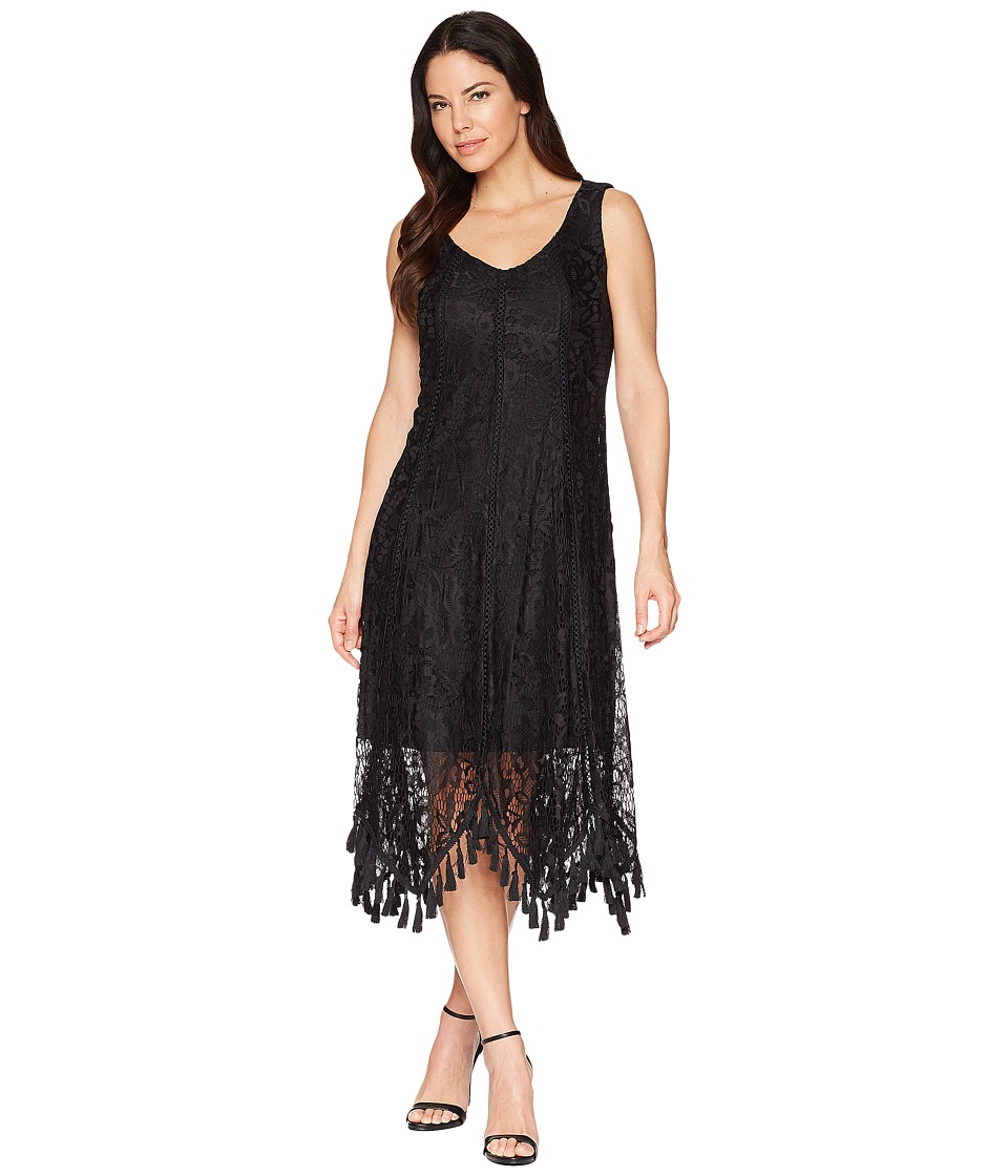 Taylor Sleeveless Lace Maxi Dress (Black) Women