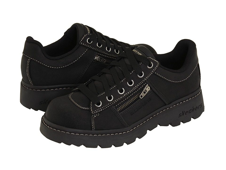 skechers women's tredds interactive black oxford shoe